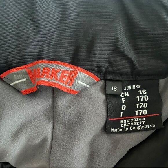 MARKER Betty Rides Black Ski Snowboard Snow Winter Long Waterproof designer pant - Picture 8 of 9